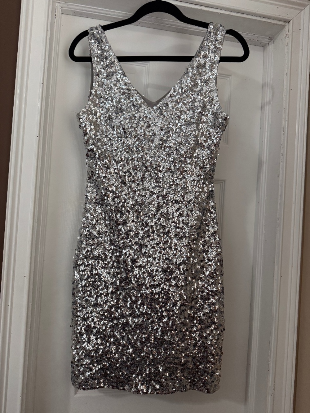 Sequin Silver Dress - Picture 1 of 4